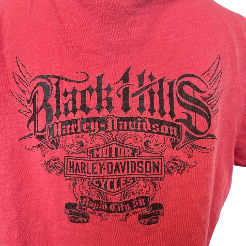 Harley Davidson Black Hills Pink Graphic Tee Sz XL - Picture 10 of 13